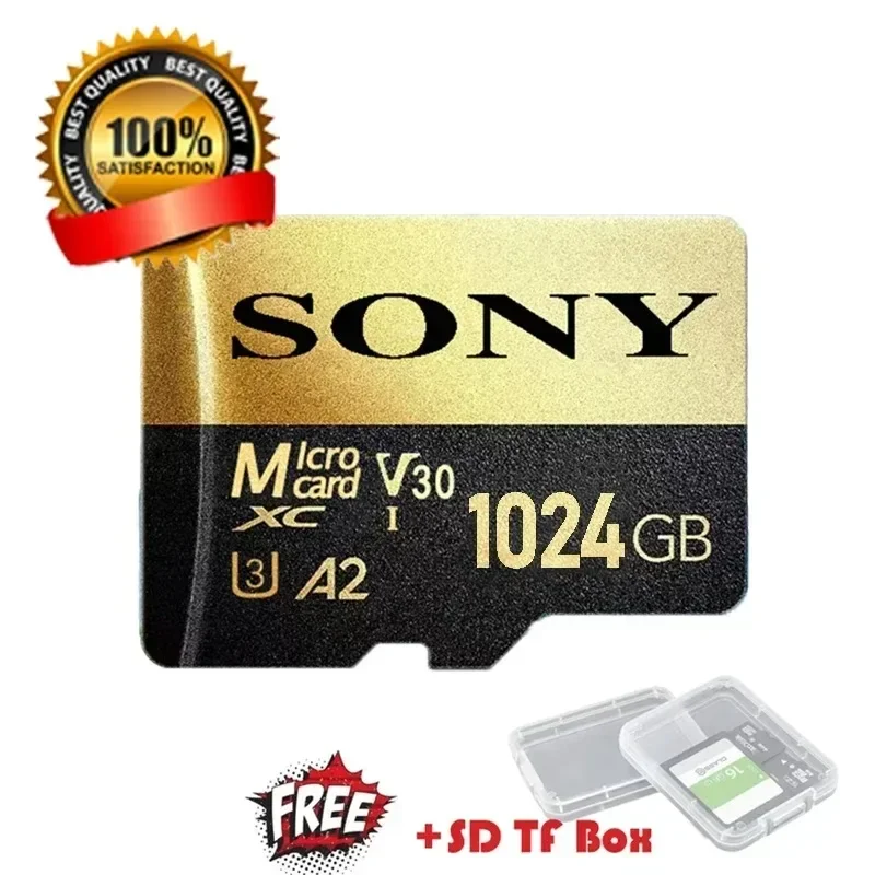 Tarjeta de memoria Flash SONY Ultra Micro SD/TF de 1TB, 128GB, 256GB, 1TB, 512GB, tarjeta Micro SD 32 64 128 GB, MicroSD, envío directo para teléfono