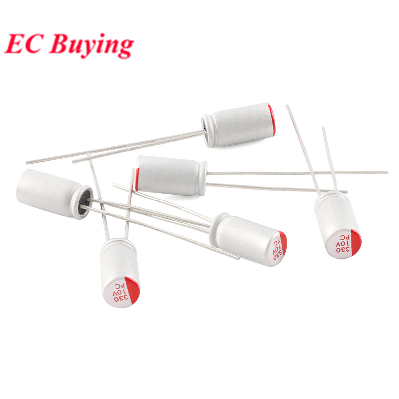 5-20 piezas condensador electrolítico sólido DIP súper bajo ESR 6,3 V 16V 25V 35V 50V 100UF 270UF 470UF 220 330 560 680 UF 820UF 1000UF