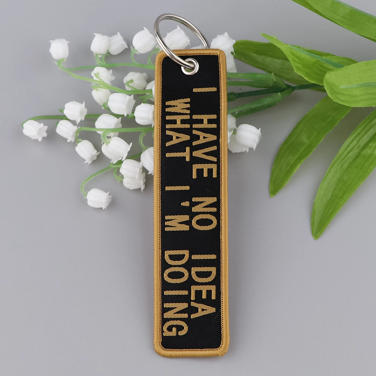 1pcs Computer Pop-up Window Embroidered Keys Tag Keychains For Motorcycles Backpack Fashion Jewelry Key Ring Accessories