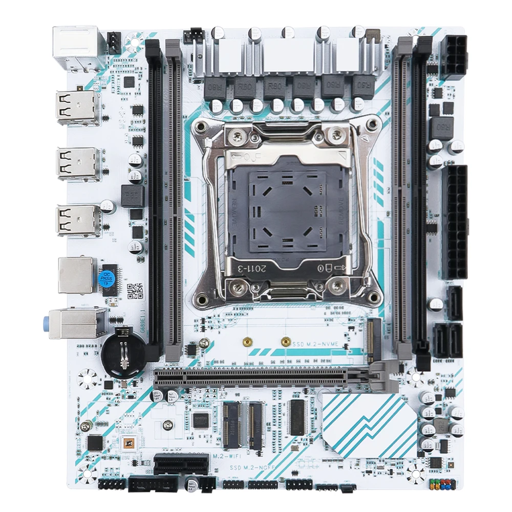 SOYO X99 placa base LGA 2011-3 Set Kit Xeon E5 2680 V4 CPU procesador 32G = 2*16G DDR4 REG ECC memoria RAM M.2 nombre para computadora