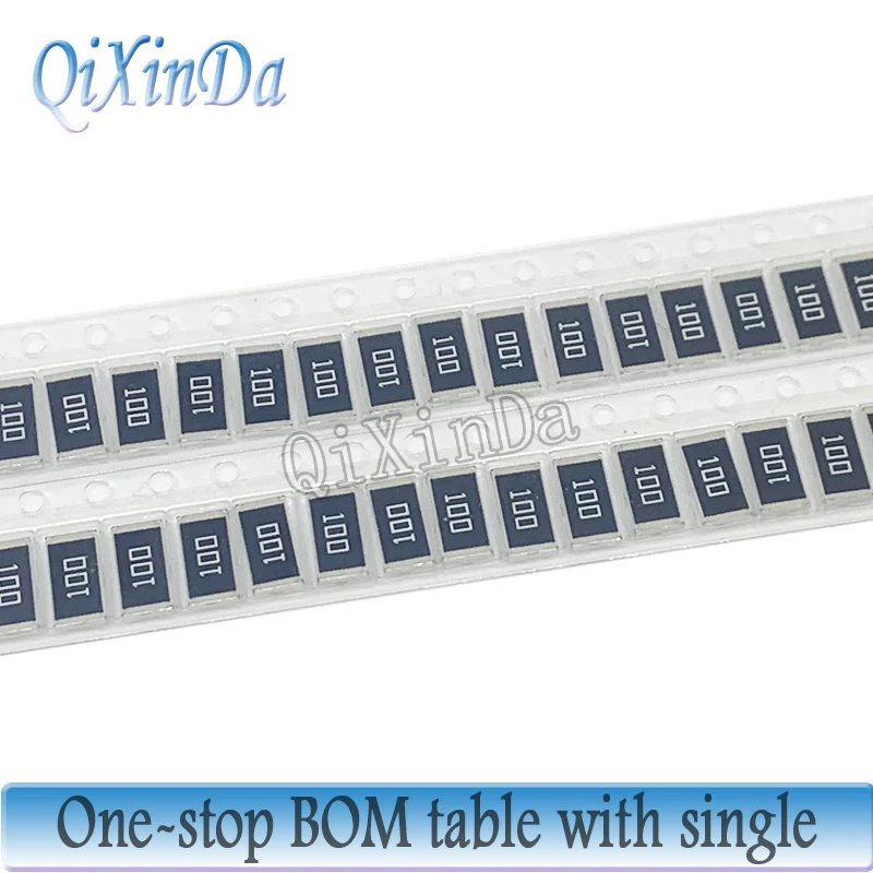 100 шт. 2512 SMD чип 1 Вт 0R ~ 10 м 5% 1 Вт 0 1 10 100 150 220 330 Ом 1K 2.2K 10K 100K 220K 0R 1R 10R 100R 150R 220R 330R 470R