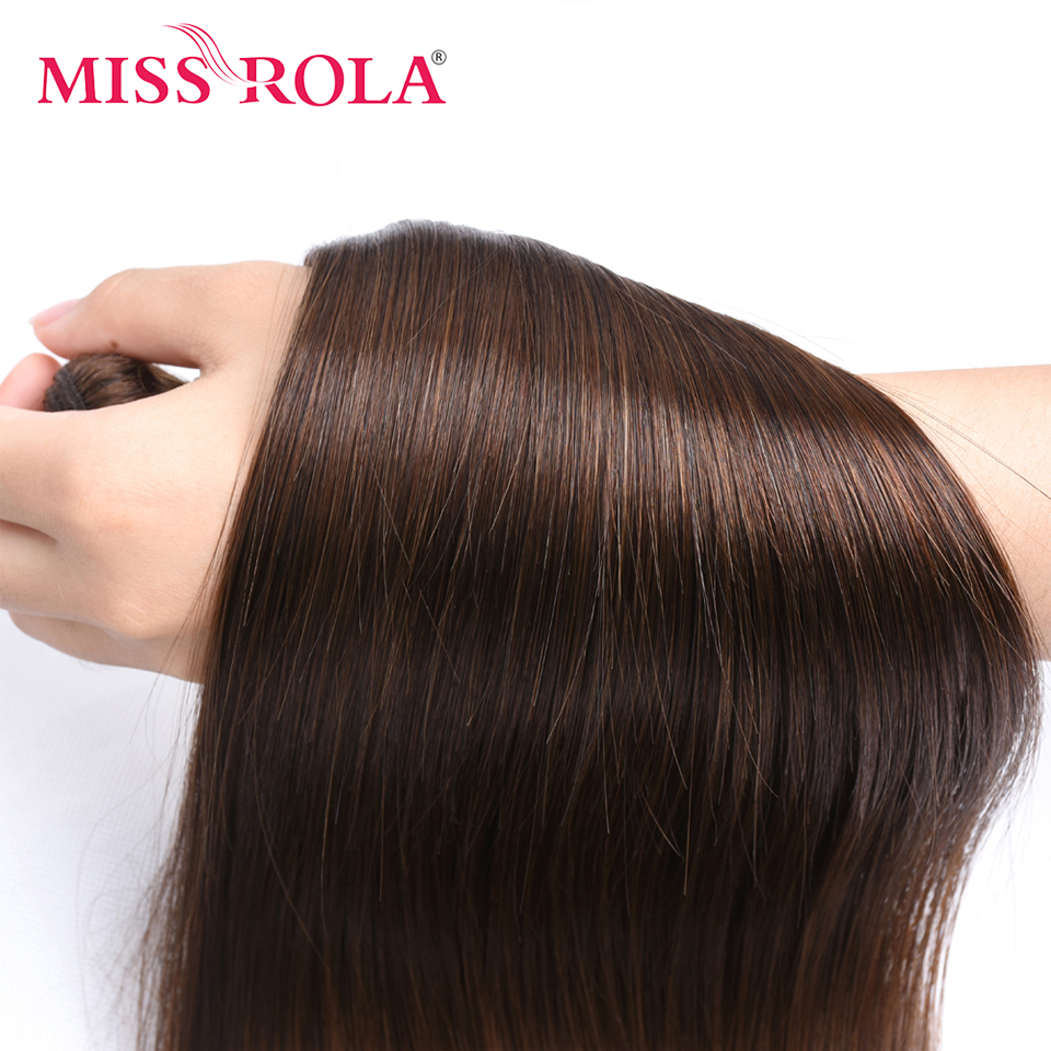 Miss Rola cabelo humano liso brasileiro tecelagem 1/3/4 pacotes 27 #   Tramas duplas das extensões do cabelo de Remy de Ombre do BUG loiro 99J
