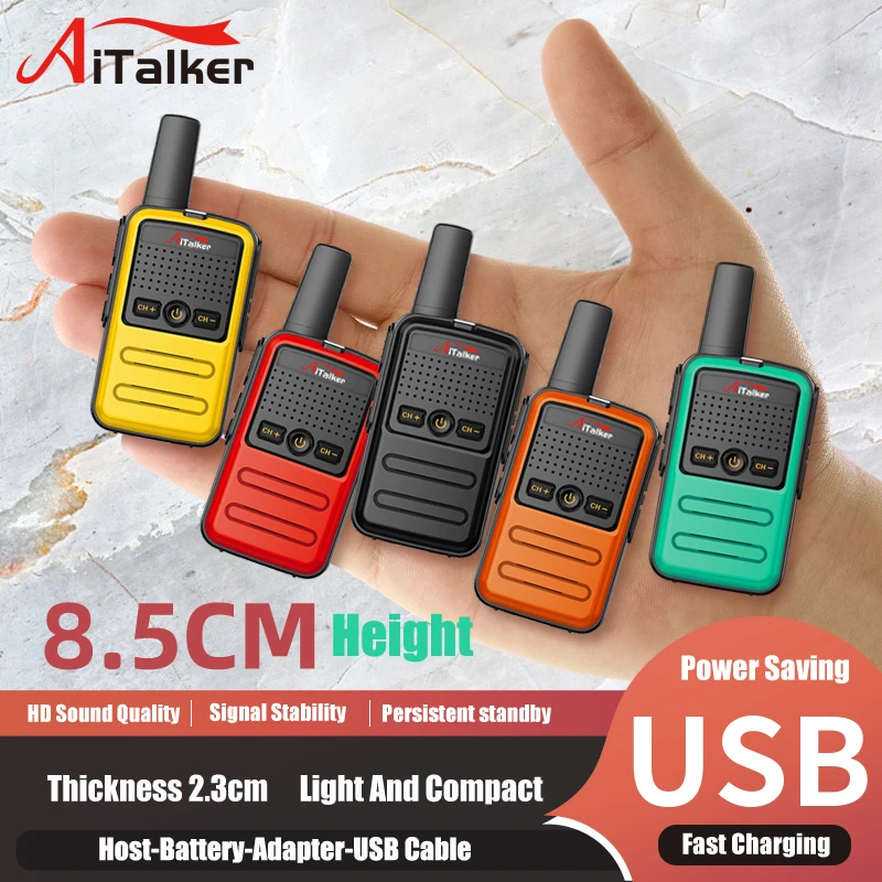 2Pcs Mini Geschenke Für Kinder Zwei Weg Radio UV5R 888S Plus Original Baofeng Pofung Transceiver Tragbare Walkie Talkie talki Walki