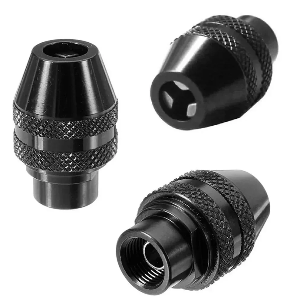 3pcs Multi Keyless Chuck 0.8-3.2mm Drill Chuck For Dremel 3000 4000 7700 8200 Rotary Tools Electric Grinding Chuck Tool Parts