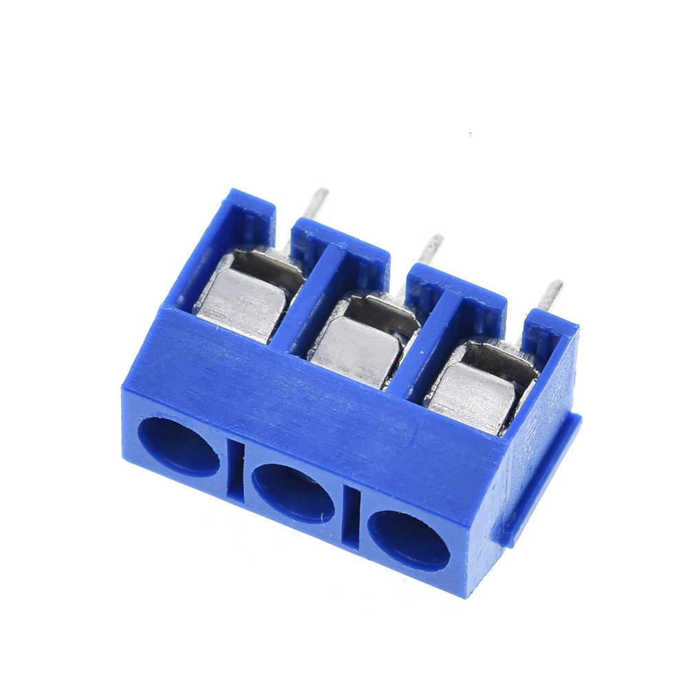 TZT 10/30/50 Uds terminales de tornillo de 3 pines-conector de bloque paso de 5mm 5,08-301-3P 301-3P 3 pines para componente electrónico TZT