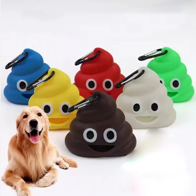 Dispenser porta sacchetti per rifiuti per cacca di merda per cani da compagnia personalizzato portatile all'aperto senza sacchetti per immondizia