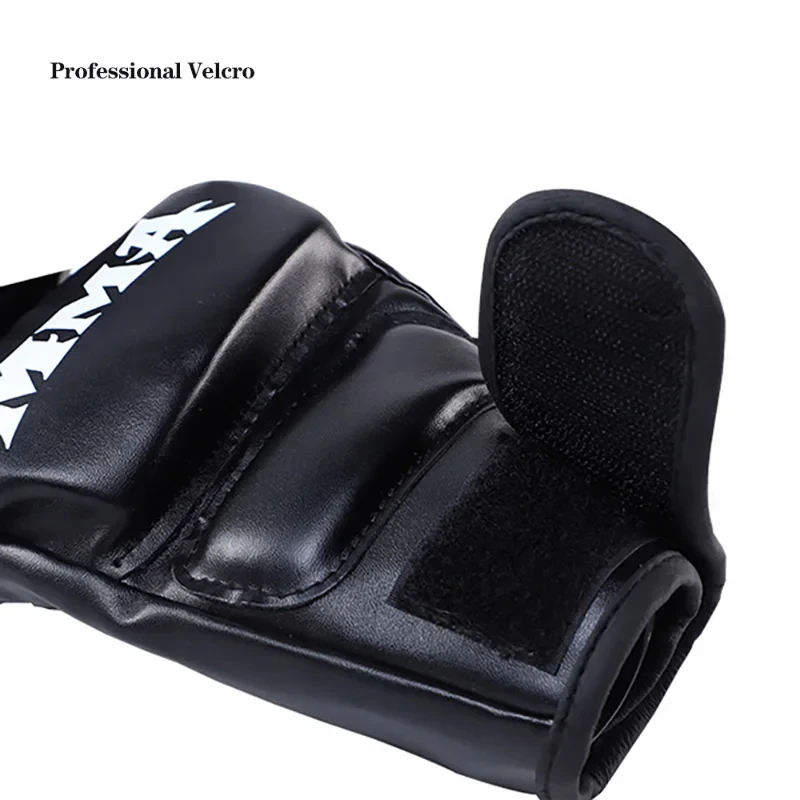 Kick MMA ถุงมือมวยสําหรับผู้ชายผู้หญิง PU คาราเต้มวยไทย Guantes De Boxeo ฟรี MMA Sanda การฝึกอบรมผู้ใหญ่เด็กอุปกรณ์