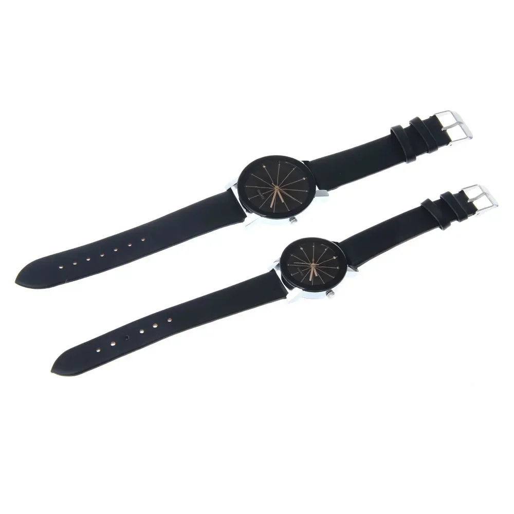 ทนทานคู่คนรักนาฬิกาควอตซ์นาฬิกาหนัง PU นาฬิกาข้อมือ Reloj นาฬิกาผู้หญิงผู้ชายแฟชั่นหรูหราของขวัญ ...