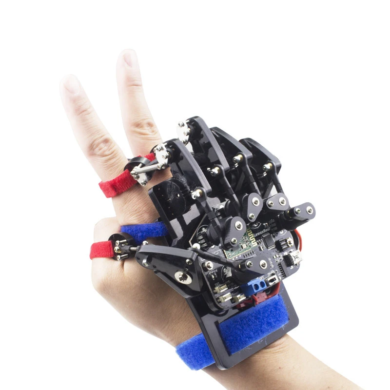 Stem DIY RC Robot Hand Wearable Mechanical Glove Wireless Somatosensory Controller Educational DIY Robot for Programmable Robot