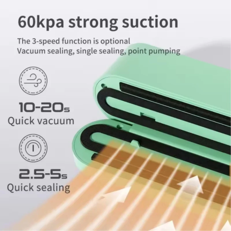 Xiaomi Mijia Portable USB charging multifunctional food vacuum sealer with sealing external suction and inflation functions