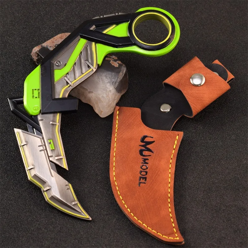 17 センチメートル RGX 11z プロ Karambit ゲーム周辺機器 Valorant 金属武器安全に剣近接武器モデル装飾品ギフトおもちゃコレクション