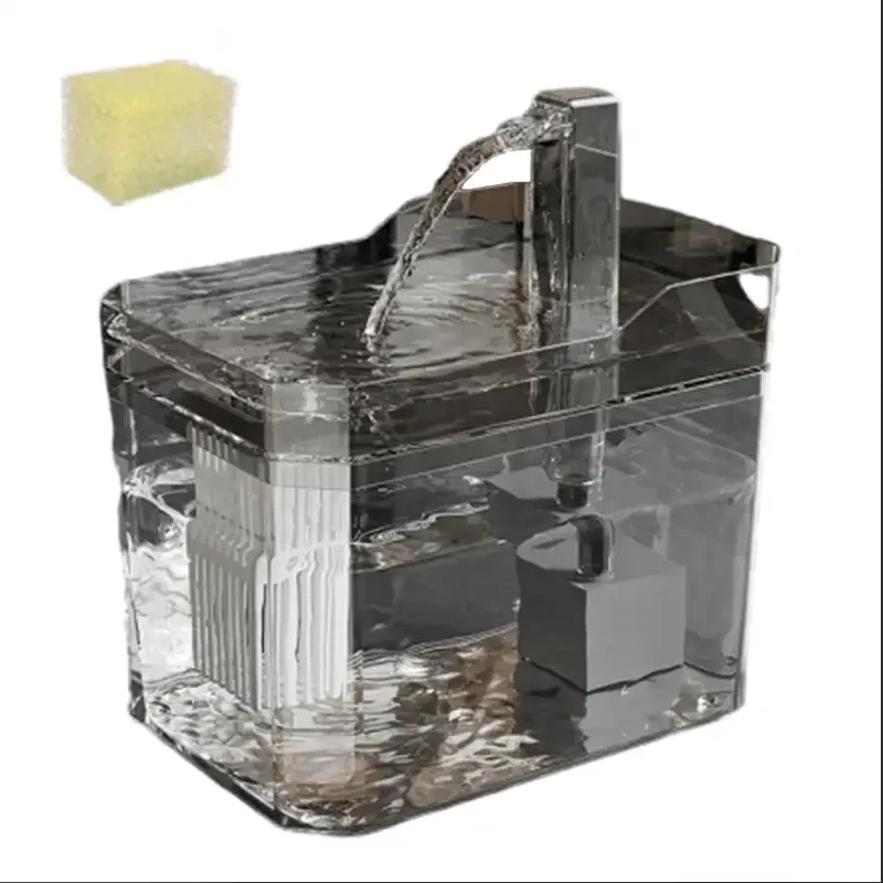 Hot transparent pet water dispenser plug-in automatic water drinker circulating and flowing out water smoothly pet water drinker
