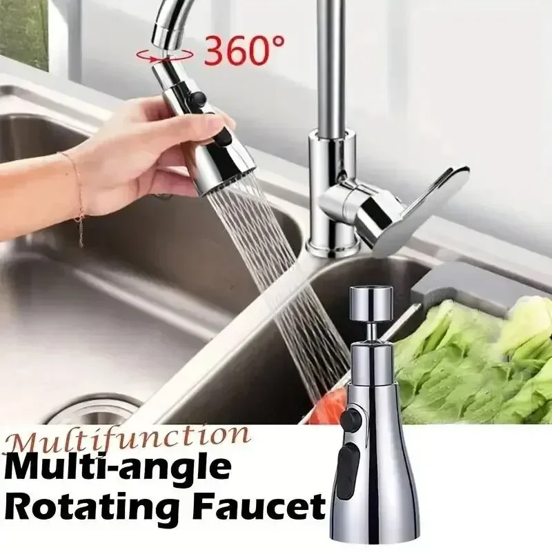 1 PC ก๊อกน้ํา Extender Boosting Splash ป้องกันสามโหมด Water Saver Home EXTENDED สเปรย์อาบน้ํากรอง