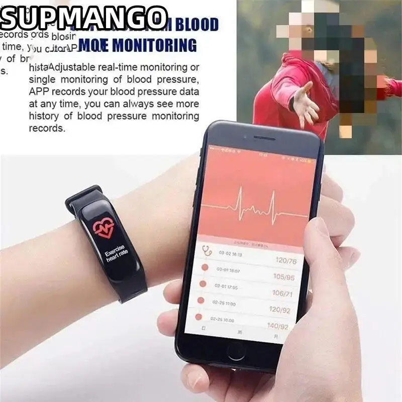 C1Plus スマートウォッチ男性女性 Bluetooth 歩数カウントスポーツブレスレットフィットネストラッカー心拍数血圧睡眠