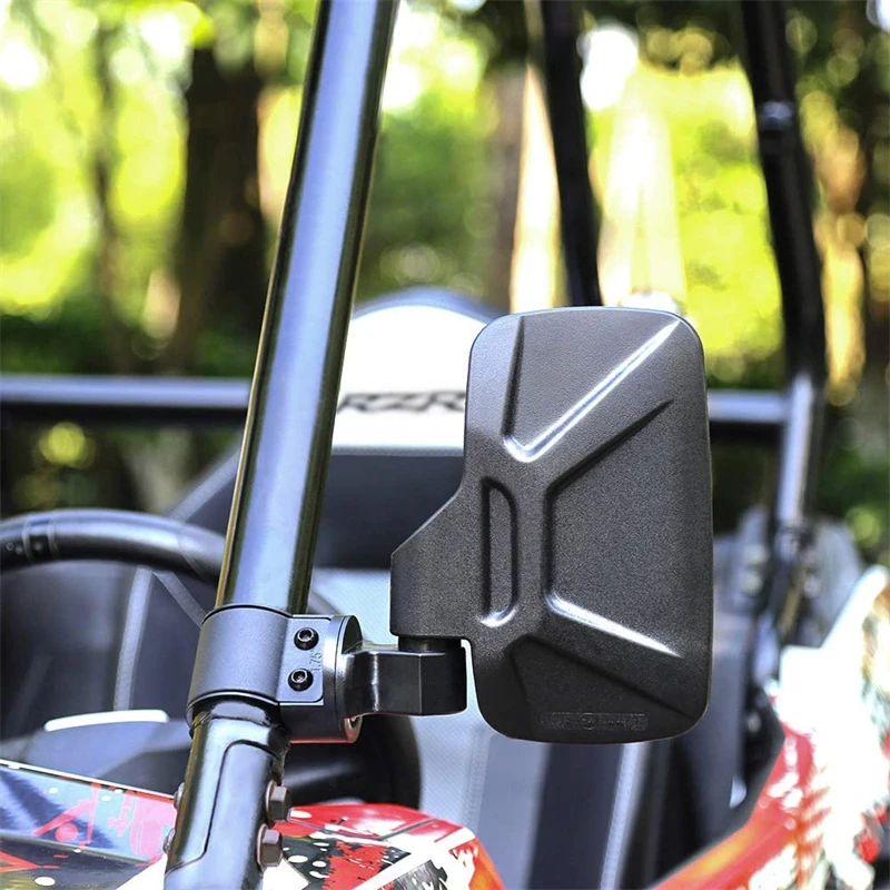 2PCS UTV กระจกมองหลังด้านข้างกระจกอุปกรณ์เสริม 1.75 "2" ROLL CLAMP สําหรับ Polaris RZR Ranger 800 900 1000 Yamaha CAN AM