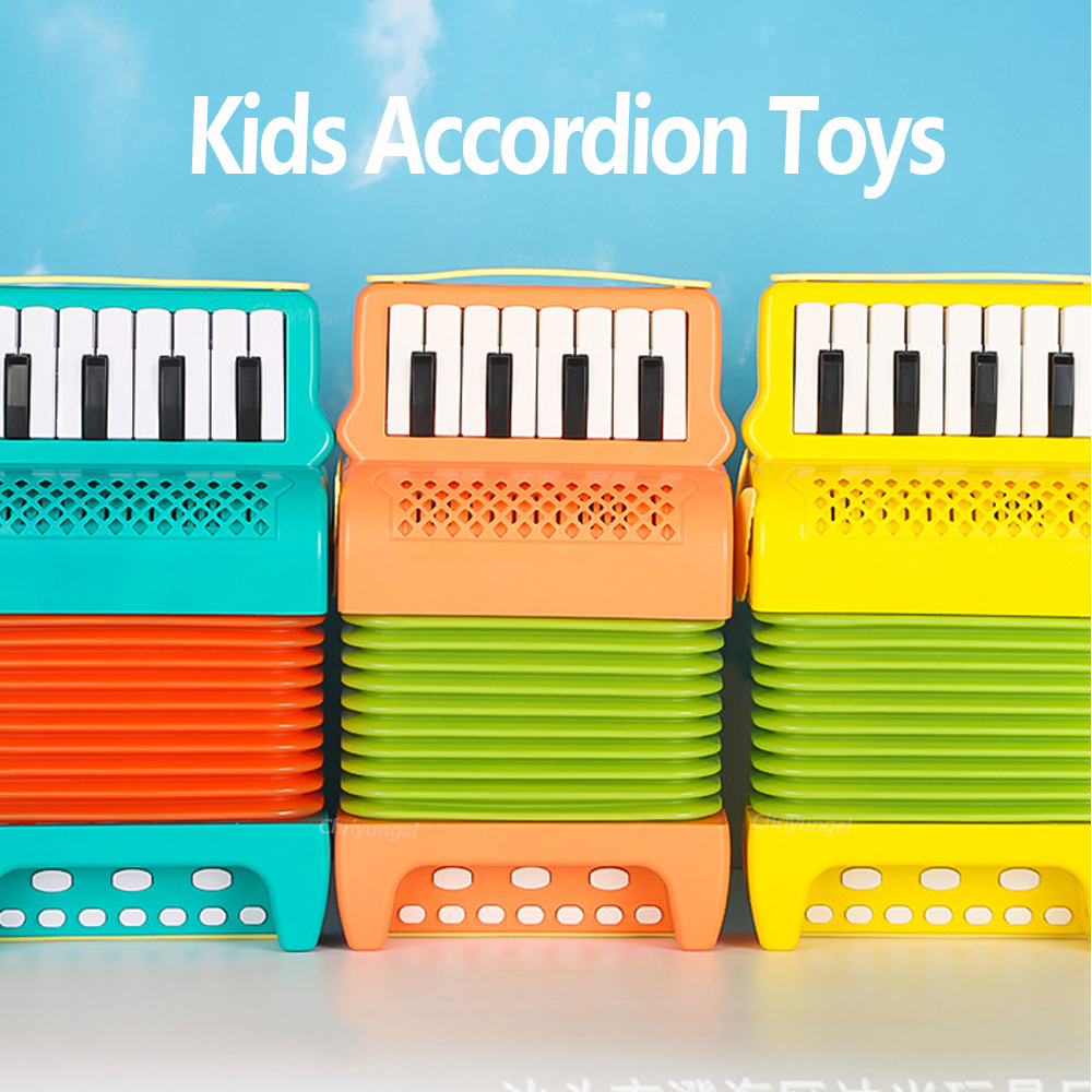 Accordeonspeelgoed voor peuters Muziekinstrument Educatief speelgoed Kindermuziekinteresse Ontwikkeling Cadeaus voor kinderen Jongens Meisjes