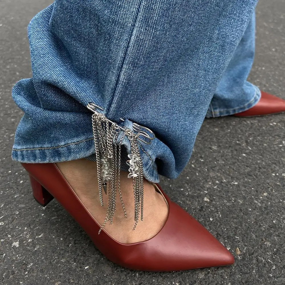 Creativity Fixed Clothes Pin Detachable Button Clasps Button Tightener Pearl Jean Tighten Buckle Fashion Bag Pendant Bag Charms