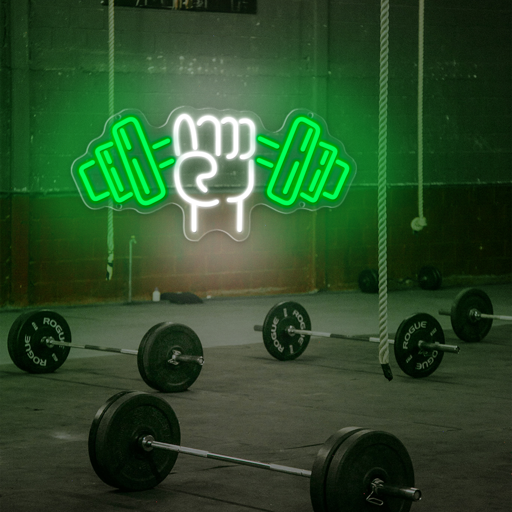Dumbbell Neon Signs Neon LED Sign For Gym Fitness Club Yoga Room Luminous Business Sign Sports Room Decorations Lights