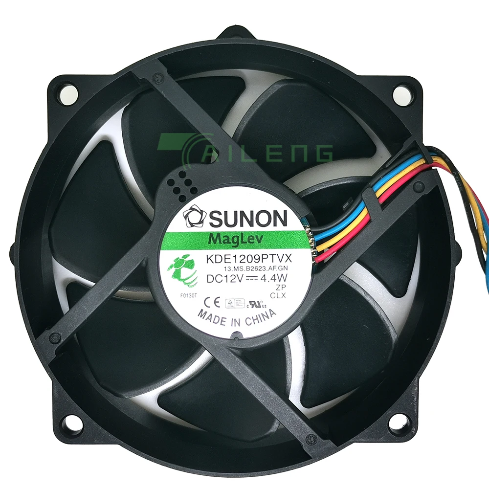 リニアモーターカー ラウンド CPU ケース冷却ファン KDE1209PTVX 4.4W 4 ピン DC 12V SUNON 用にテスト済み