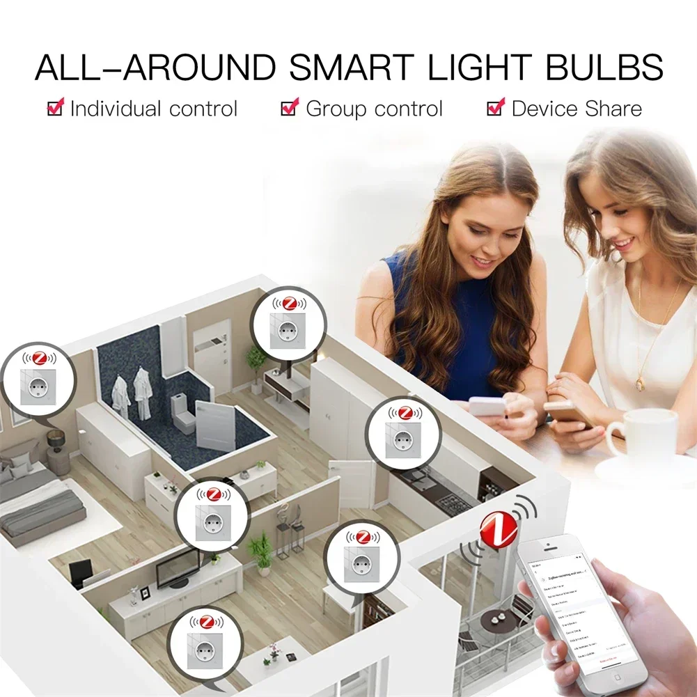 Moes ZigBee 壁ソケット WIFI スマート ガラス パネル コンセント パワー モニター tuya ワイヤレス コントロール タイマー Alexa Google ホーム音声 UK EU FR