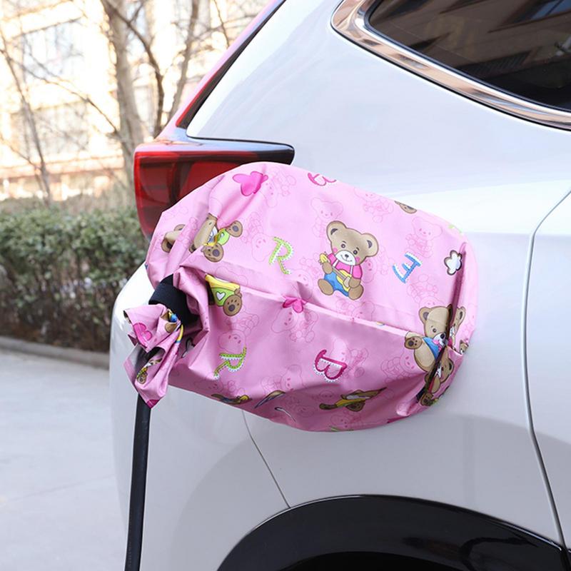 Cubierta protectora de pistolas de carga de coche, cargador de coche eléctrico, funda Oxford impermeable, cubierta de lluvia de nieve para Tesla Model Y para BYD