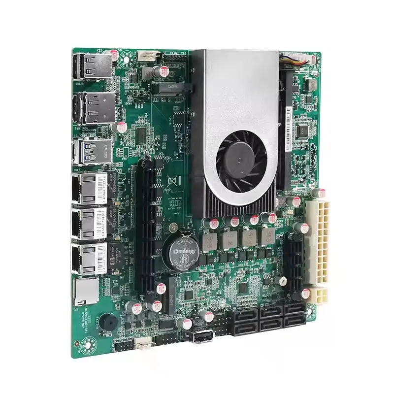 Topton Intel Twin Lake N150 Scheda madre NAS ITX a 4 core 6 * SATA3.0 2 * NVMe 1 * 10G 2 * 2.5G LAN DDR5 SODIMM Firewall Scheda server domestico