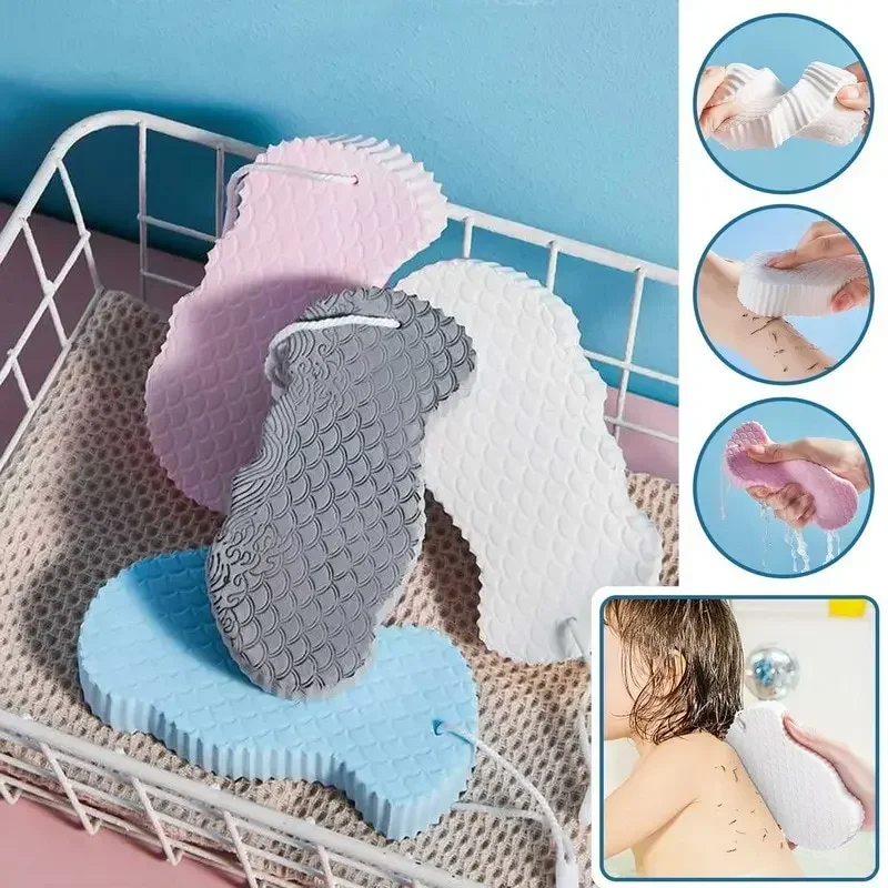 Household 3D Magic Exfoliating Sponge Children's Bath Sponge Body Peeling Dead Skin Exfoliating Massager Cleaning Bath Brush