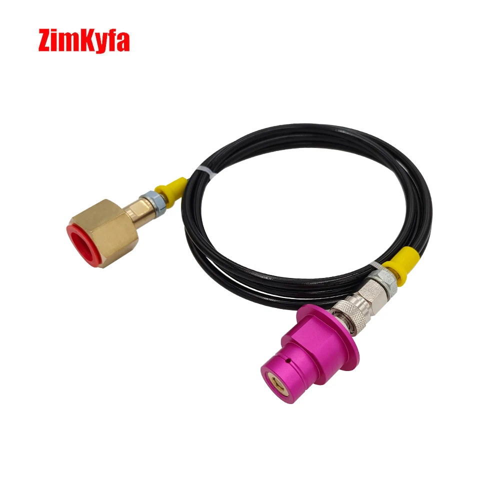 Soda Machine CO2 Refill Adapter with 90cm Quick Connector Hose - for Terra DUO Art Gaia Series Soda Maker
