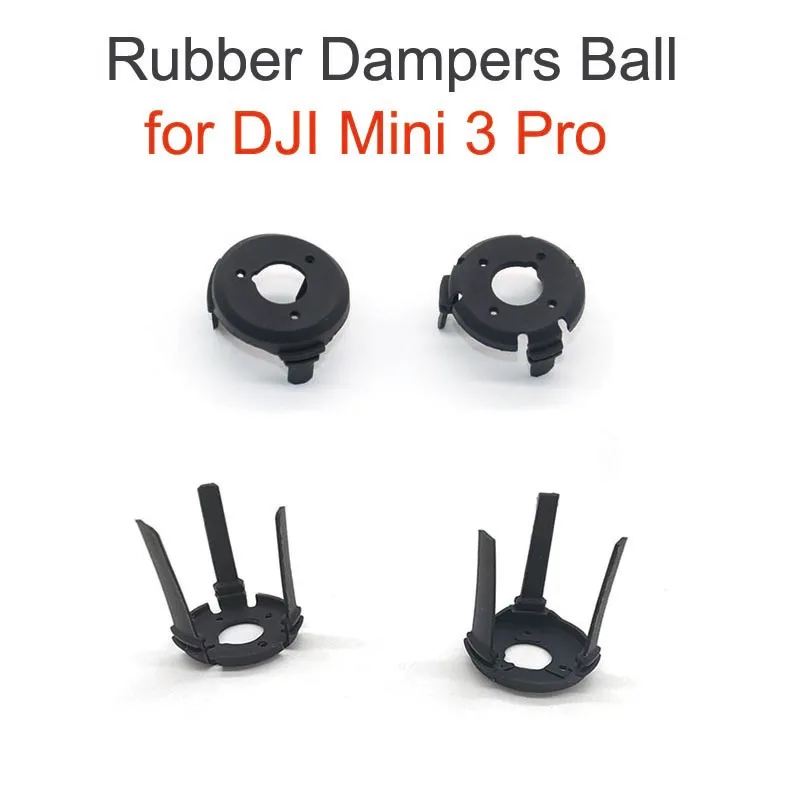 Amortiguadores de goma cardán originales para DJI Mini 3/3 Pro/4 Pro, cojín de amortiguación izquierdo y derecho, bola amortiguadora, piezas de reparación de drones