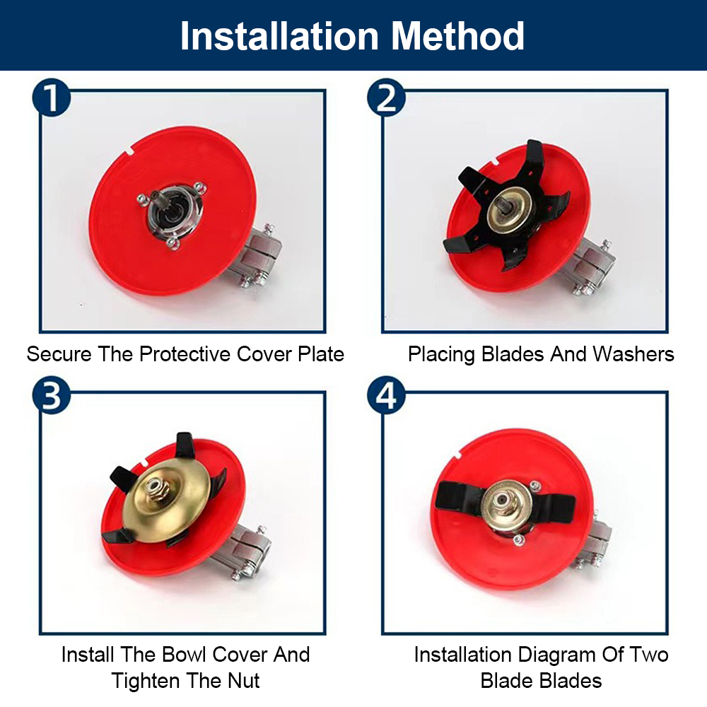 Cortadores de cuchillas de deshierbe de doble uso, disco multifuncional, placa de deshierbe, cortacésped, cuchillas de 2/5 dientes, cabezal de corte de césped