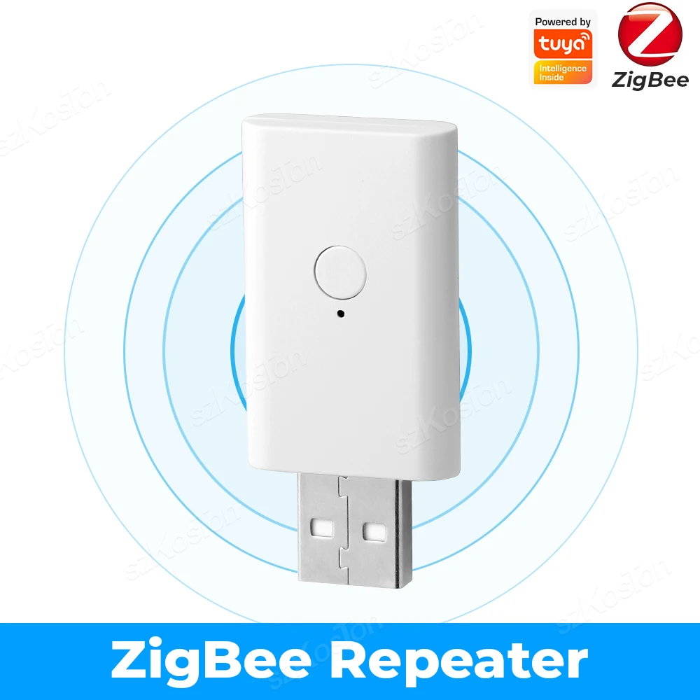 Repetidor de señal Tuya ZigBee, amplificador de señal, extensor USB para aplicación Smart Life Tuya, funciona con dispositivos inteligentes ZigBee Gateway