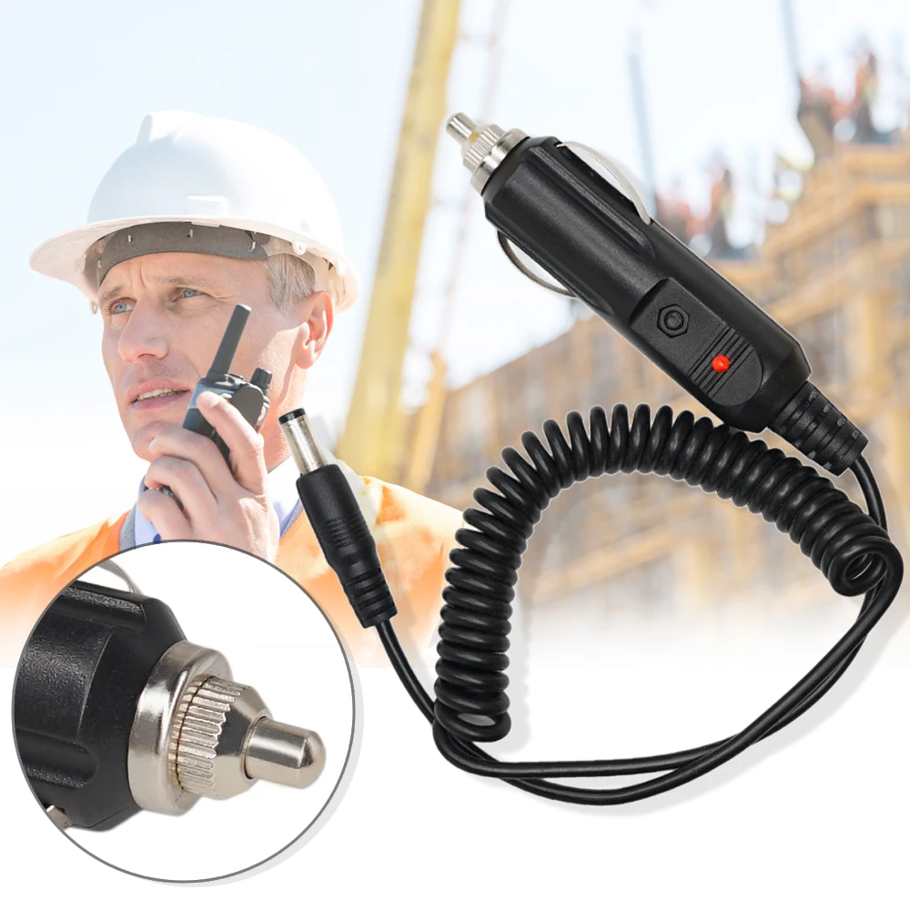 12v dc power carregador de carro para walkie talkie UV-5R uv9r UV-82 UV-9R plus uv5re 5ra baofeng acessórios cabo base carga rádio