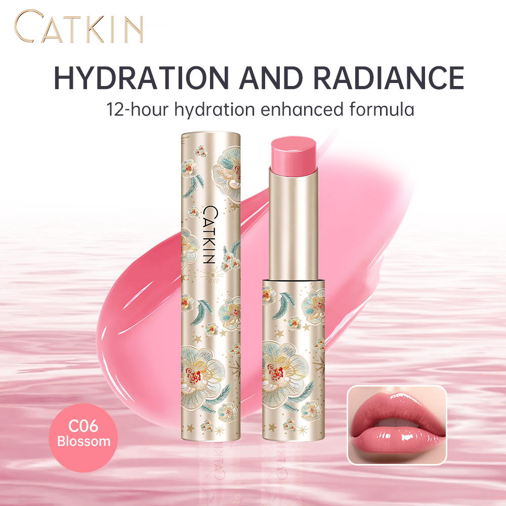 CATKIN GLOSSY LIP BALM Увлажняющий бальзам для губ в 6 ярких цветах Увлажняет, защищает и успокаивает