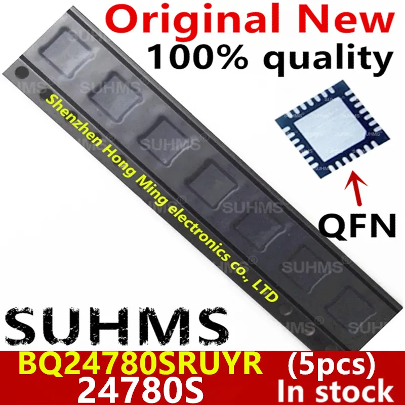 (5 piezas) 100% nuevo BQ24780S 24780S XQ24780S BQ24780SRUYR BQ24780SRUYT QFN-28 Chipset