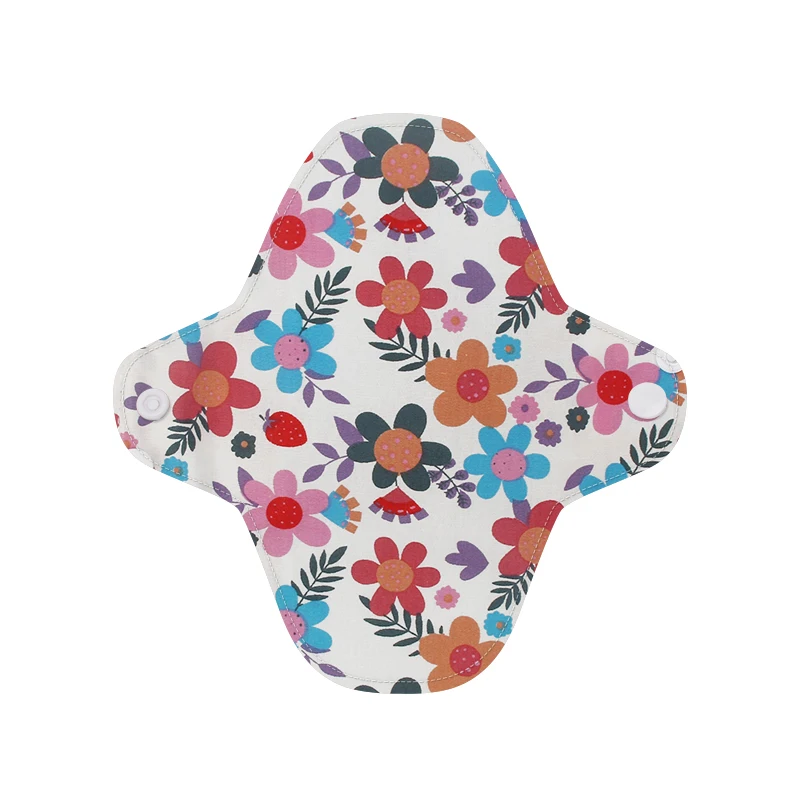 Juego de almohadillas menstruales lavables para mujer, almohadillas menstruales pequeñas de grafeno de lana, impermeables, reutilizables, juntas diarias, 18x18cm