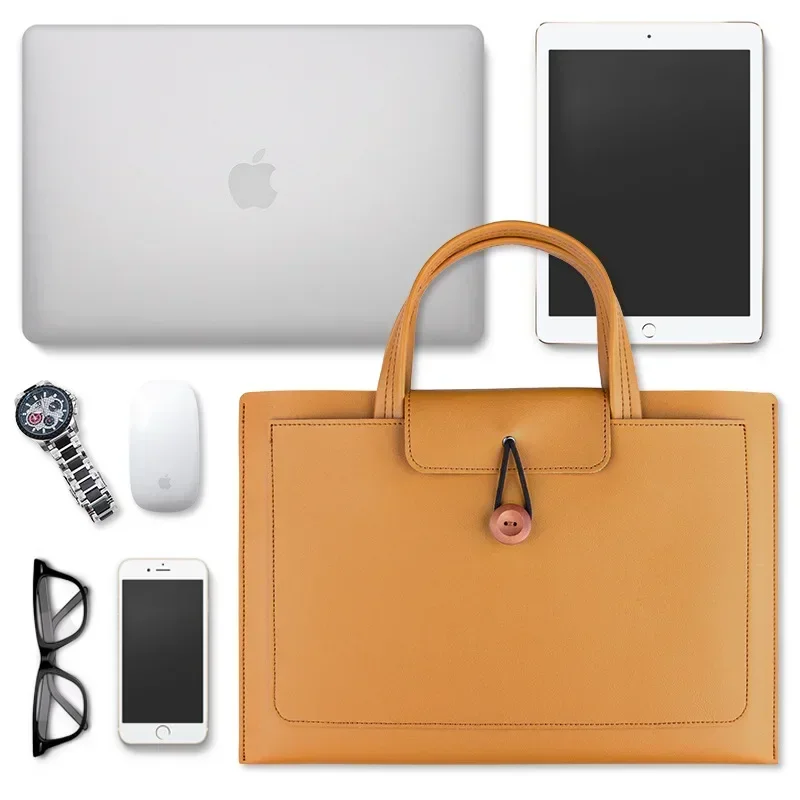 13.3/14인치 노트북 가방/비즈니스 가방 서류 가방 대용량 보관 가방 적용 가능한 MacBook Air 노트북 가방 메신저 남성 핸드백