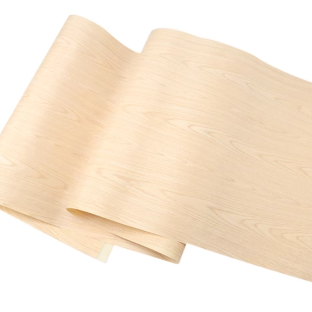 L:2.5meters Width:580mm T:0.25mm White Oak Textured Tech Wood Veneer Speaker Guitar and Vehicle Interior DIY Home Decoration