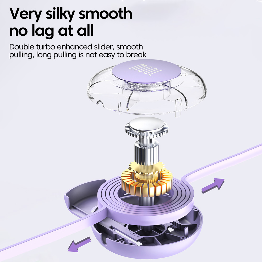 Cable retráctil PD 100W USB tipo C a tipo C Cable de carga rápida USB C a USB C para iphone 15 Huawei Tablet Laptop