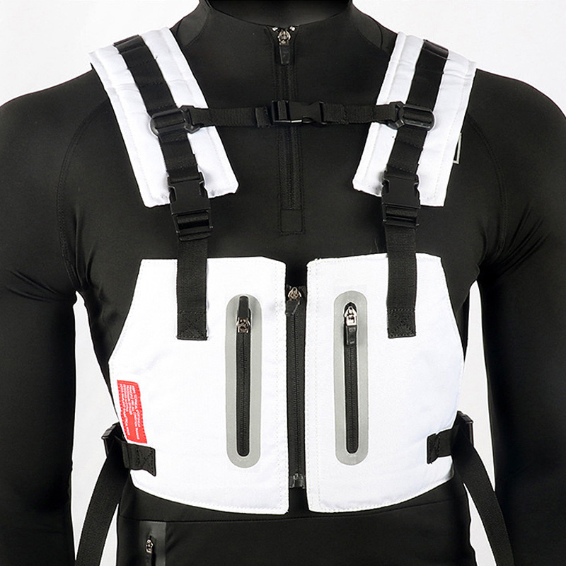 Männer Brust Taschen Freien Tactical Weste Reflektierende Wasserdichte Handy Tasche Mann Taille Packen Multi-tasche Sicherheit Anti-diebstahl