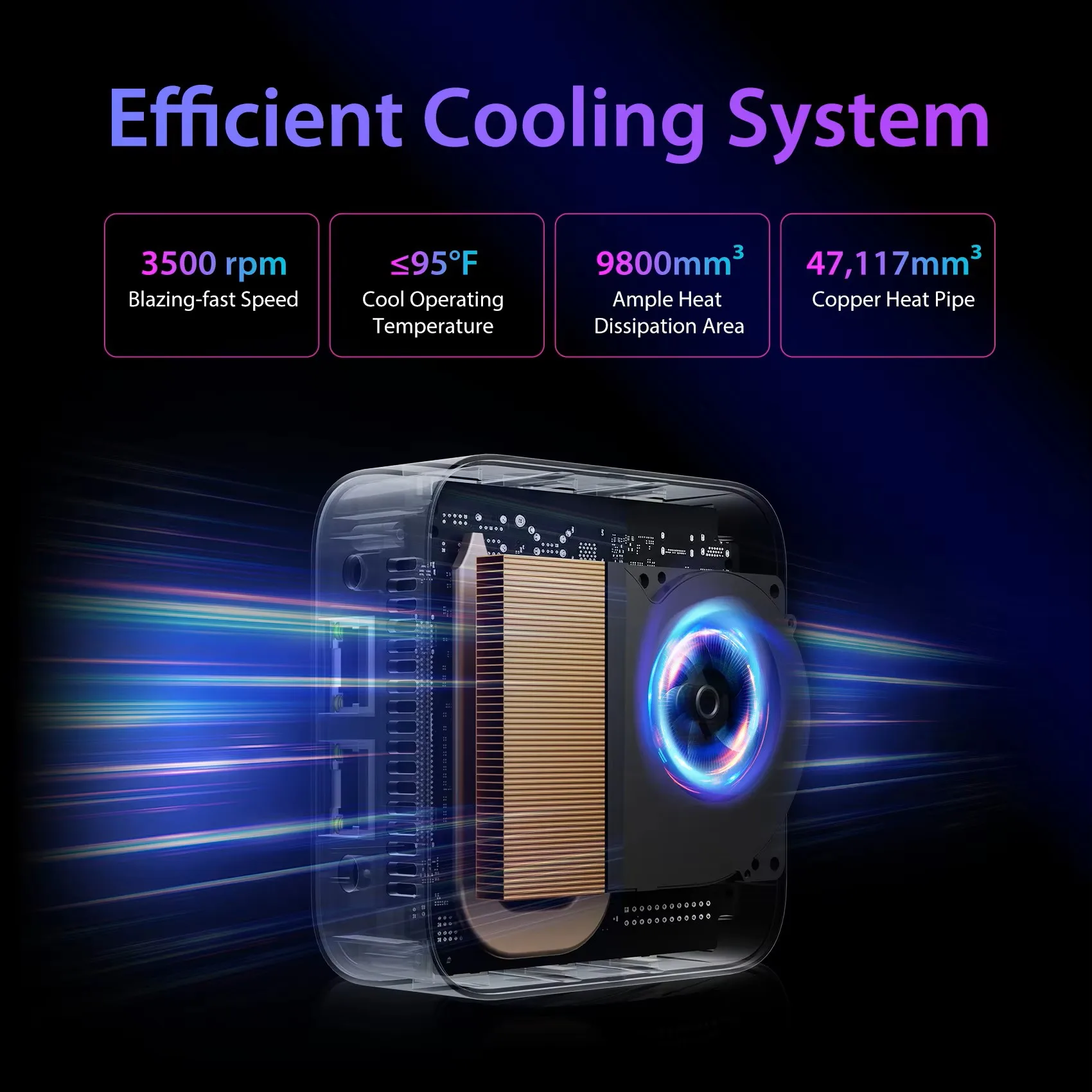 Blackview Mini-PC MP80 Desktop-Computer Intel Alder Lake N95 WiFi 2,4/5G USB 3.0 16 GB DDR 512 GB SSD 4K HD Windows 11 Pro