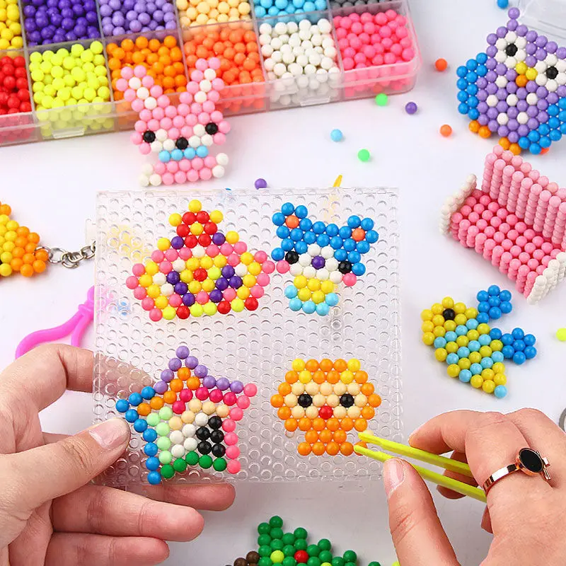 10 Colors 1000 Magical Water Mist Magic Beads Handmade Diy Magic Beads Educational Puzzle Children Toys