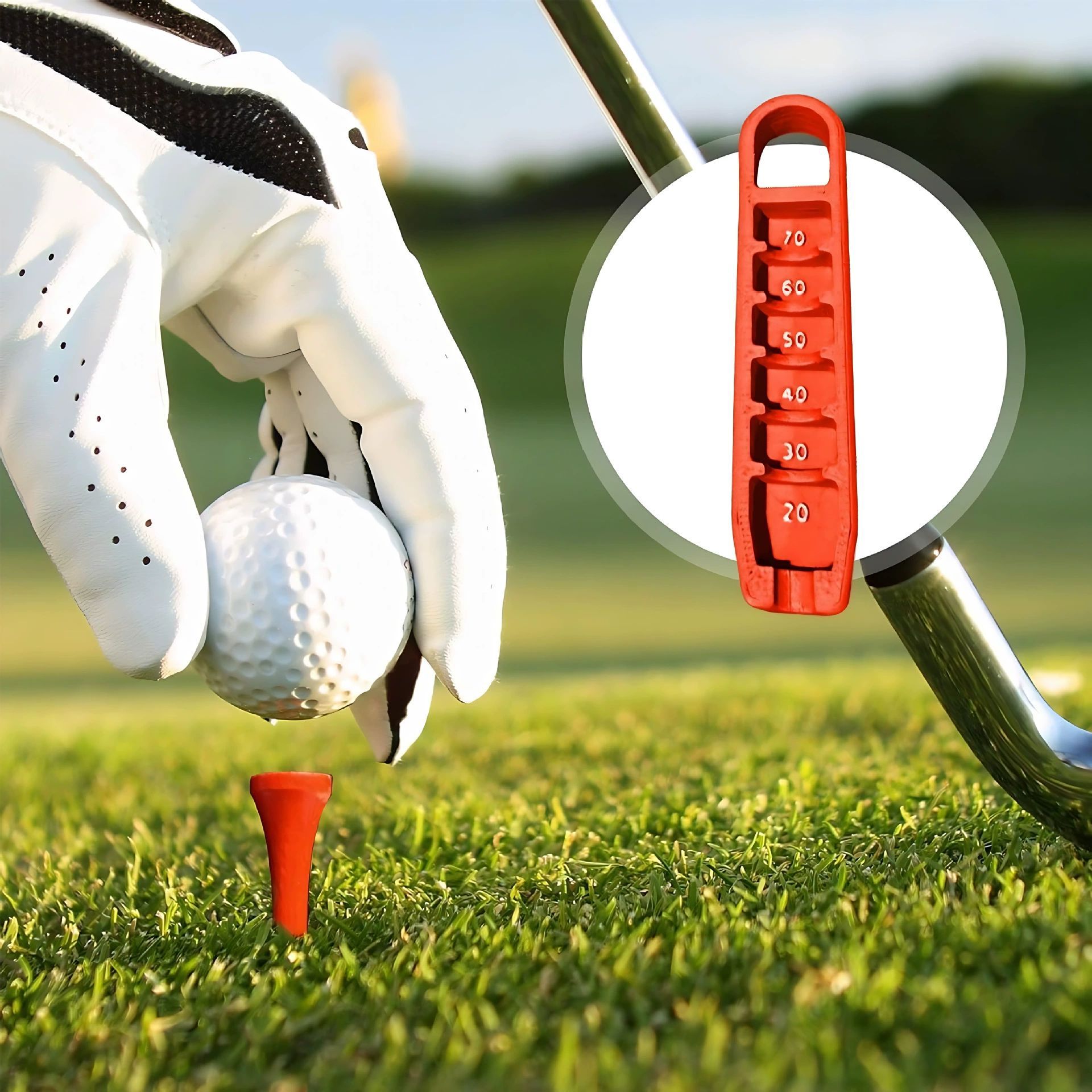 ゴルフマウントリフターボールシート高さレギュレーターゴルフティースタンド20-70ミリメートルに正確に配置ゴルファー用品スポーツへのギフト