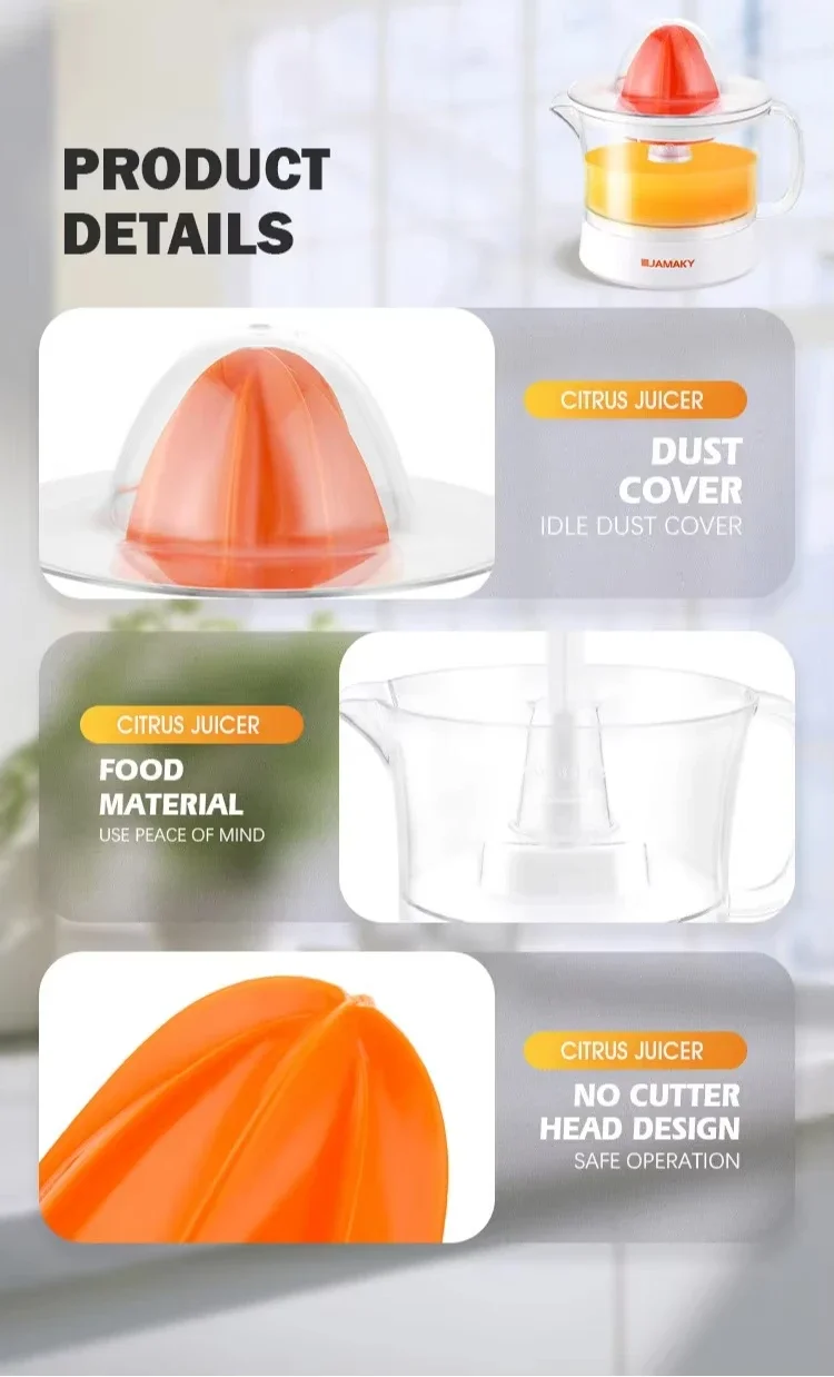 Houselin Electric Citrus Juicer,1-Button Juicer Machine,Orange Lime Grapefruit Lemon Squeezer,Easy to Clean  Juicer Squeezer