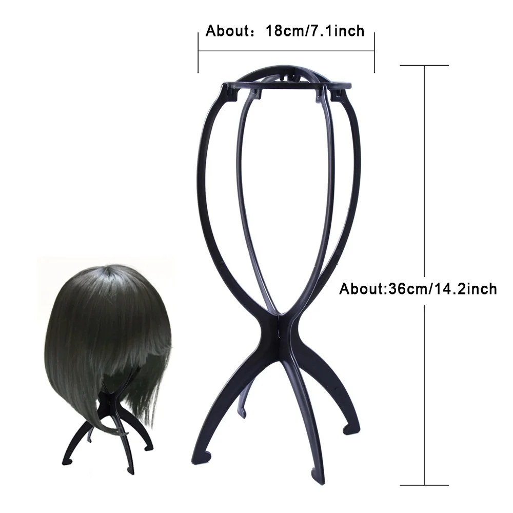 1 Máy Tính 4 Màu Tóc Giả Đứng Nhựa Nón Màn Hình Tóc Giả Đầu Giữ 17X34Cm Đầu Manocanh Chân cầm Tay Gấp Gọn Tóc Giả Đứng