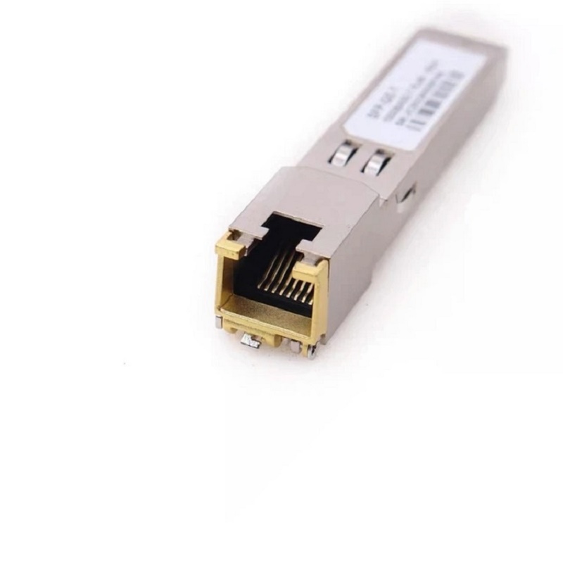 Módulo de fibra sfp porta ethernet módulo rj45 1000base-t switch conector cobre compatível com cisco/mikrotik gigabit ethernet