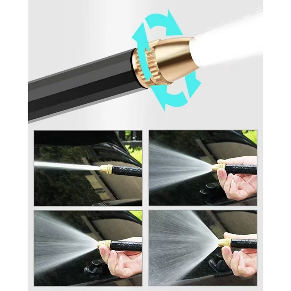 High-pressure car wash gun | Thickened long rod & newly upgraded copper-plated nozzle | For home and car use