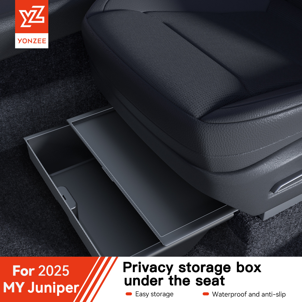 YZ для Tesla Model Y Juniper 2025 ящик для хранения под сиденьем аксессуары для салона автомобиля тип ящика органайзер для хранения нижний ящик