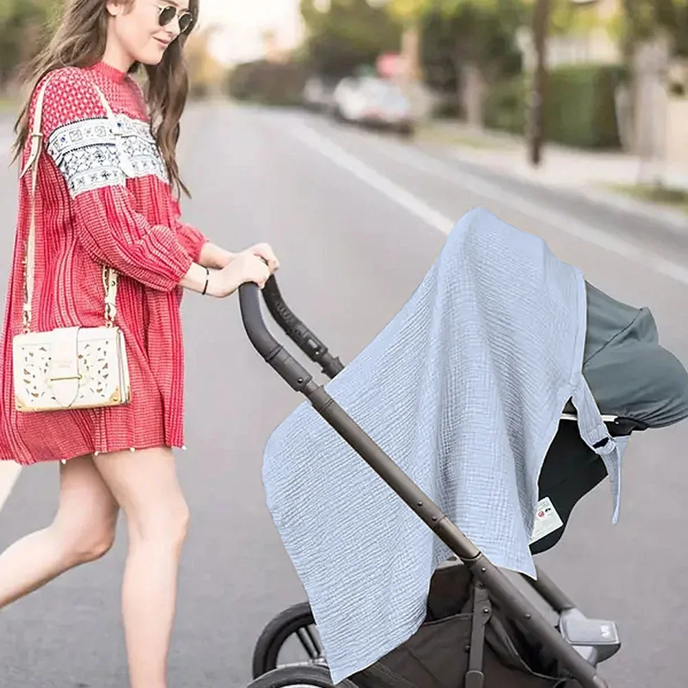 Lactation Cover Gauze Cloth Lactation Cover Out To Prevent Exposure FIG Leaf Nursing Shawl Lactation Cover Multi-functional