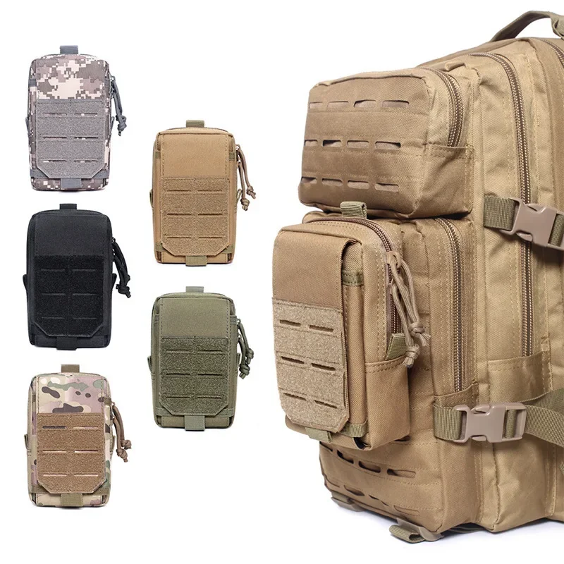 Nuovo economico 1 pz marsupio borsa per attrezzi EDC borsa per gilet borsa per cellulare borsa tattica impermeabile militare sportiva cintura da caccia strumenti da viaggio