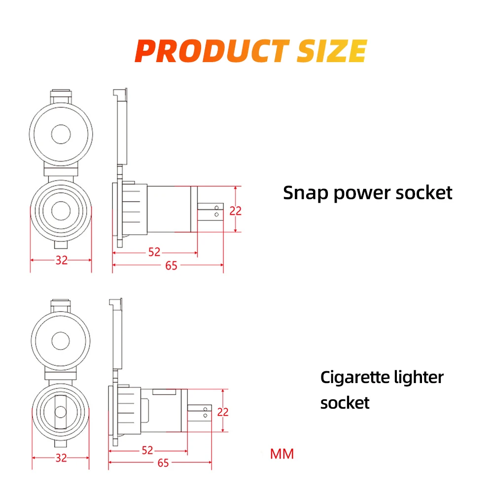 Auto Sigarettenaansteker Universele Socket Adapter Draagbare Stopcontact 12 V-24 V 120 W-250 W Voor auto Vrachtwagen Motor Boot